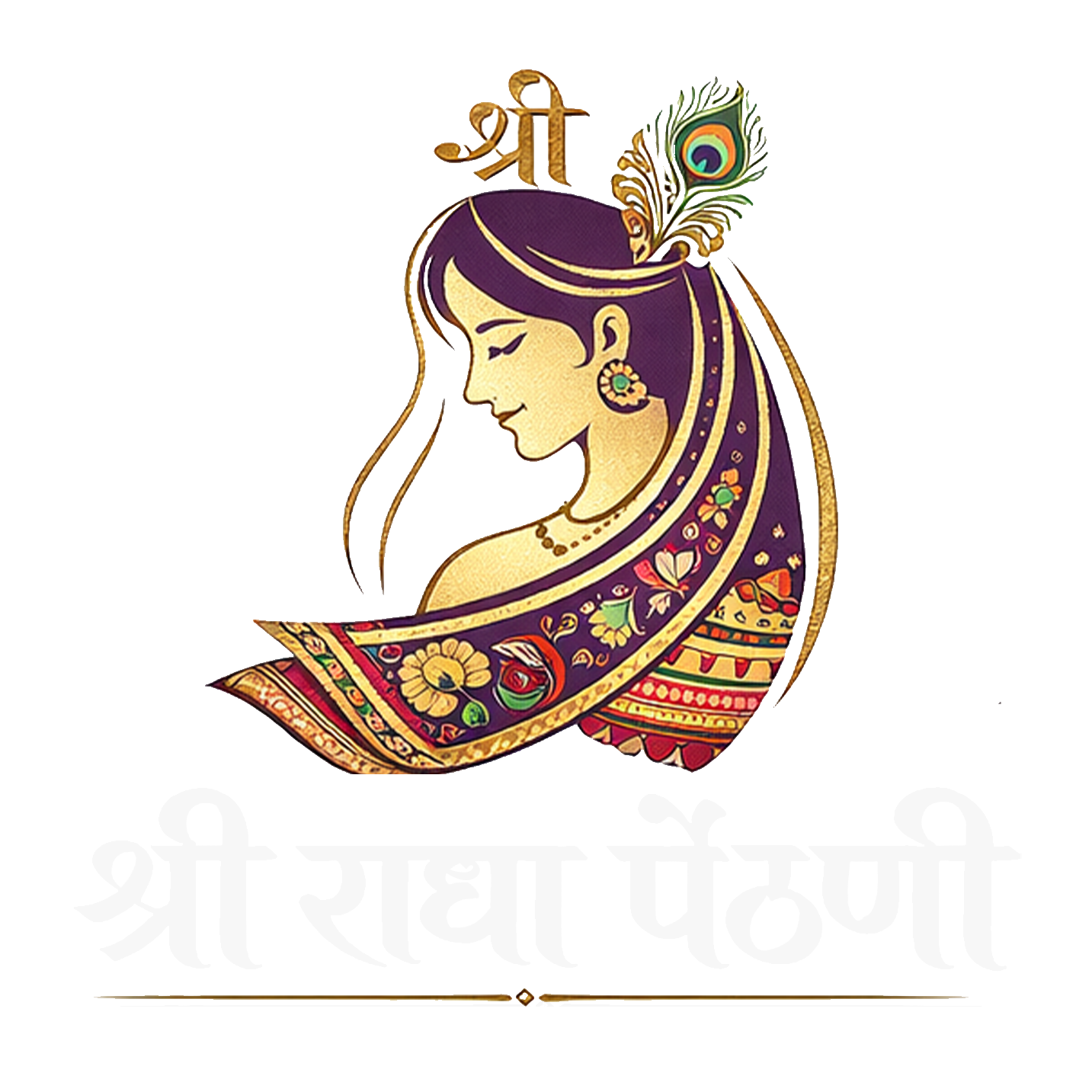 Shree Radha Paithani.